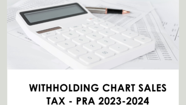 Withholding Chart Sales tax – PRA 2023-2024